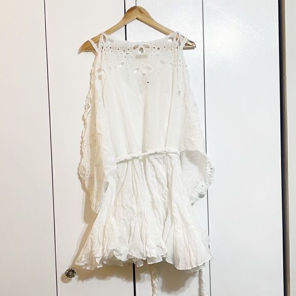 Free People X Mes Demoiselles Pachira belted Mini Dress Size 2 - Picture 9 of 11